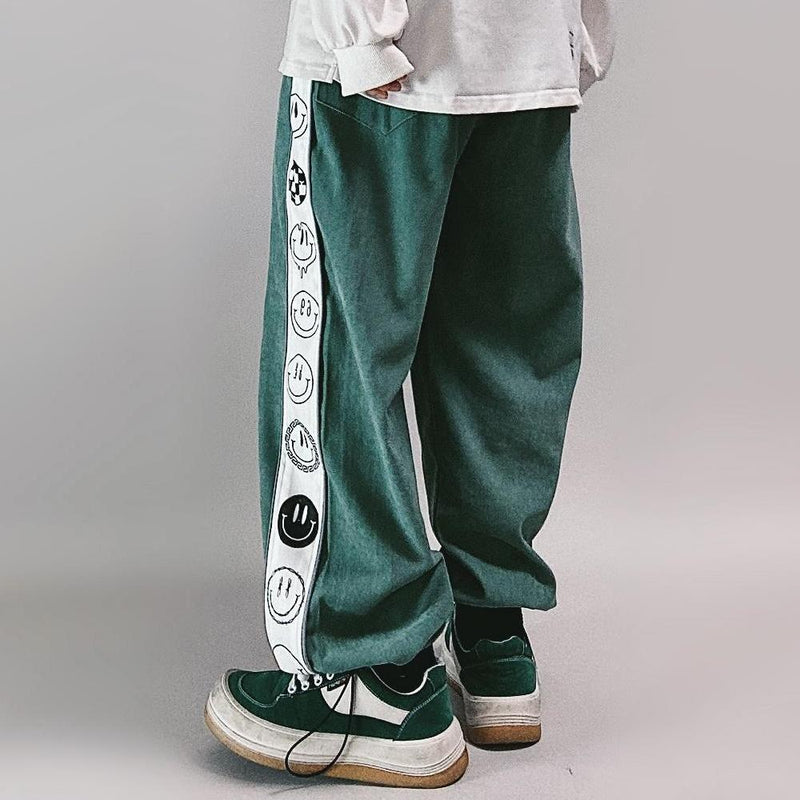 INSで大人気 笑顔 カジュアル ヒップホップ風  カジュアルパンツ