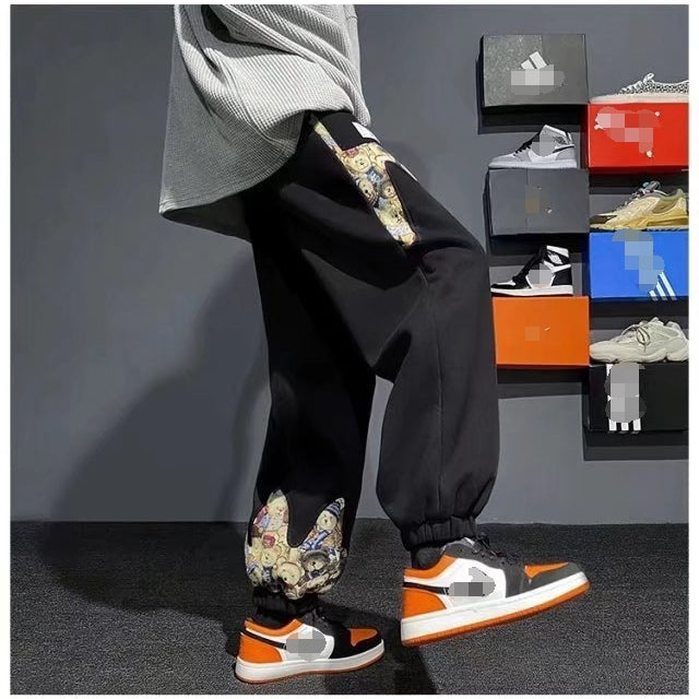 カジュアル 愛らしい動物  カジュアルパンツ