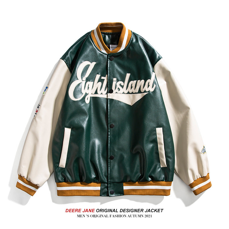 欧米風 ゆったり  ライダースジャケット