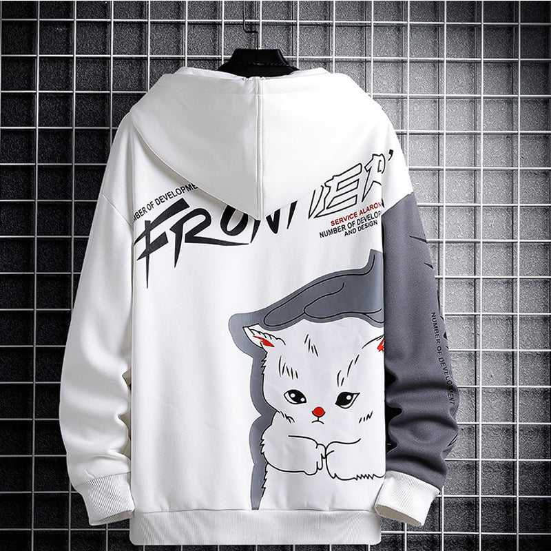 21年 秋の新作 カートゥーン ゆったり　チャック付きパーカー