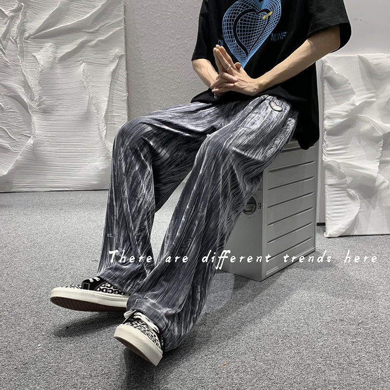 スリム ワイド 韓国ファッションシンプルファッション超人気ワイドレッグパンツ