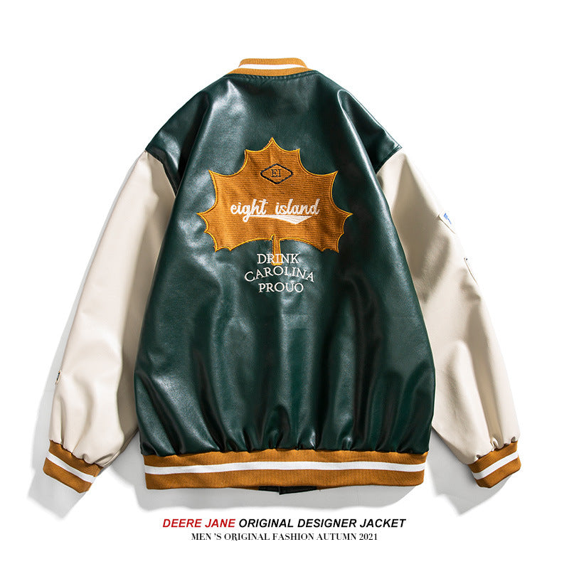 欧米風 ゆったり  ライダースジャケット