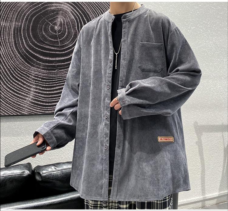 コーデュロイ ミニマルなデザイン コート