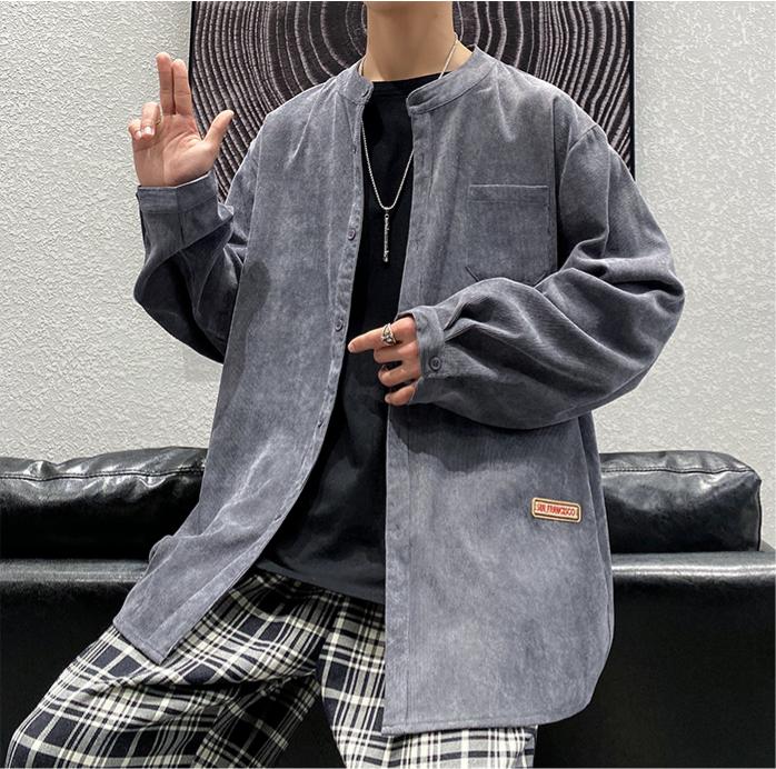 コーデュロイ ミニマルなデザイン コート