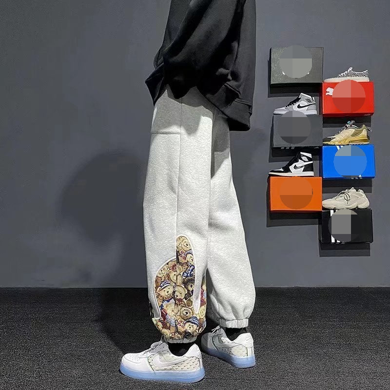 カジュアル 愛らしい動物  カジュアルパンツ