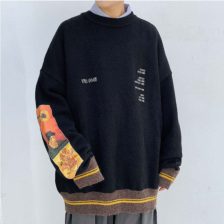 カレッジスタイル  芸術性 ゆったり　 セーター