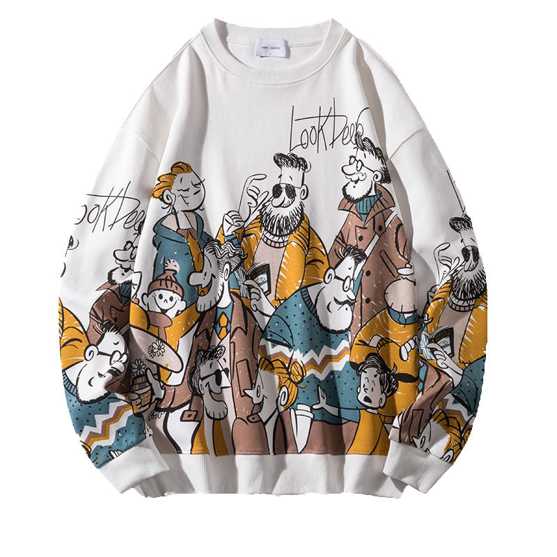 2021年秋の新作  カートゥーン  フードなしパーカー