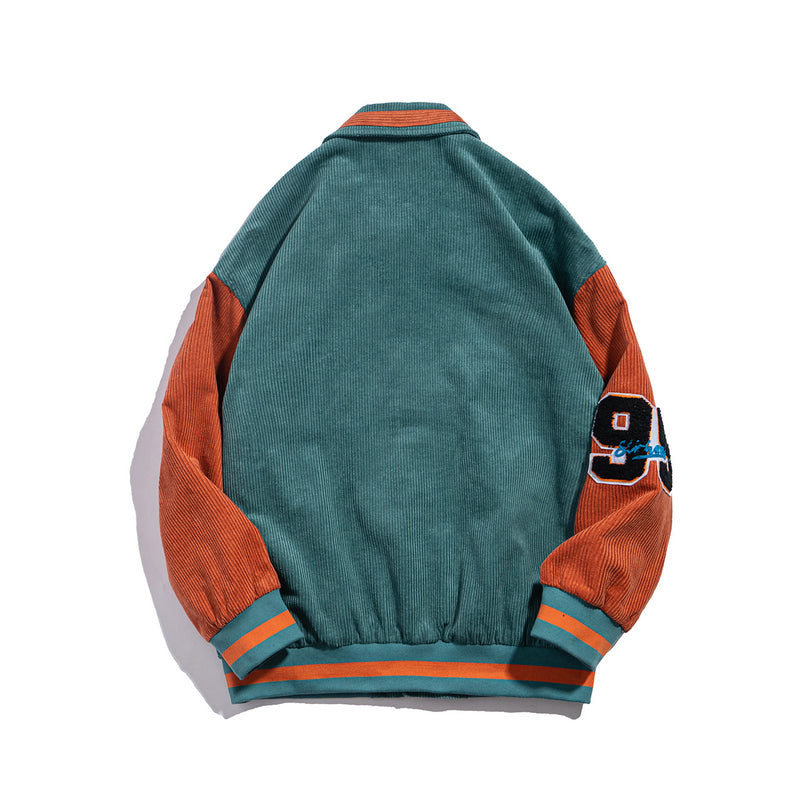 アメリカンスタイル コーデュロイ レトロ スタジャン