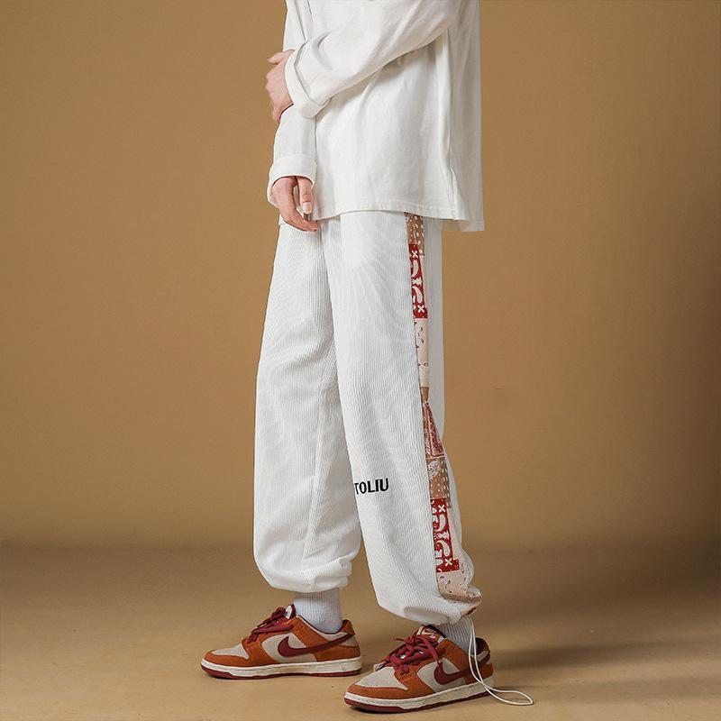 カシューナッツの花 コーデュロイ ゆったりしていて カジュアルパンツ