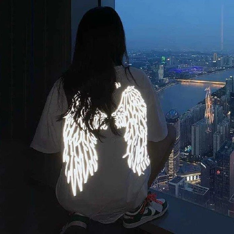 シンプルファッション蛍光半袖シャツ