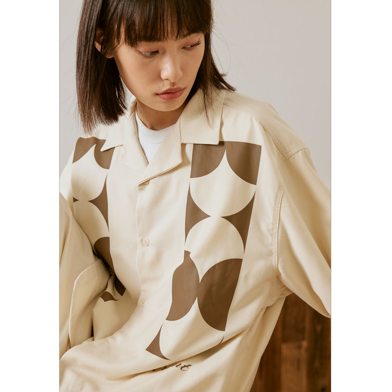 レトロ カレッジスタイル だるいスタイル カジュアル シャツ