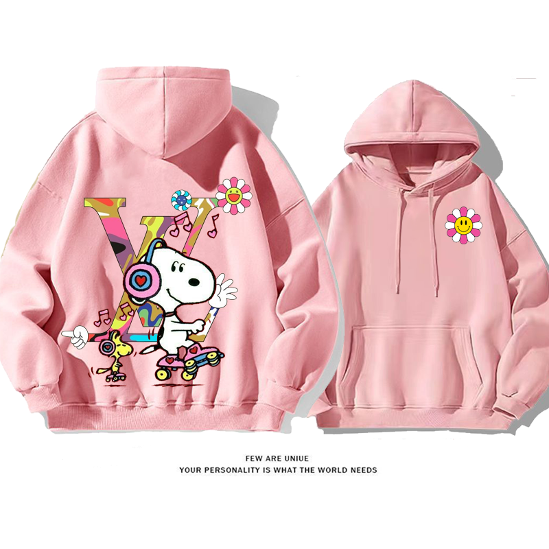 カジュアル 白い子犬デザイン性のある着心地がよいファッションパーカー