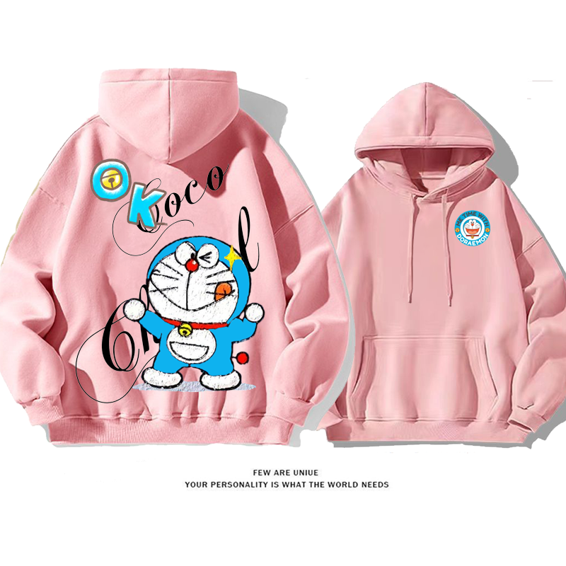 人気爆発青い猫“OK”カートゥーンファッションパーカー