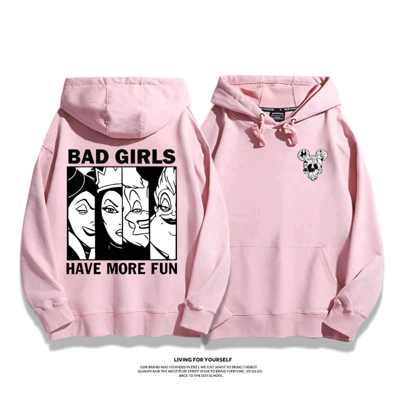 カートゥーンプリント柄カジュアル パーカー