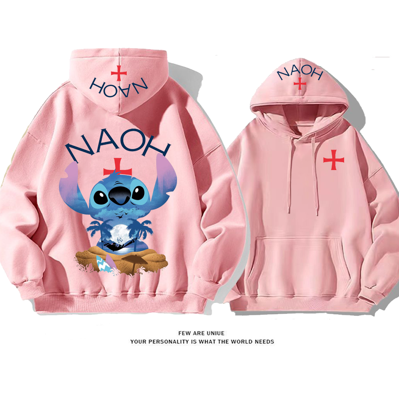 超人気ins映え着心地がよいデザイン性のある青い精霊ファッションパーカー