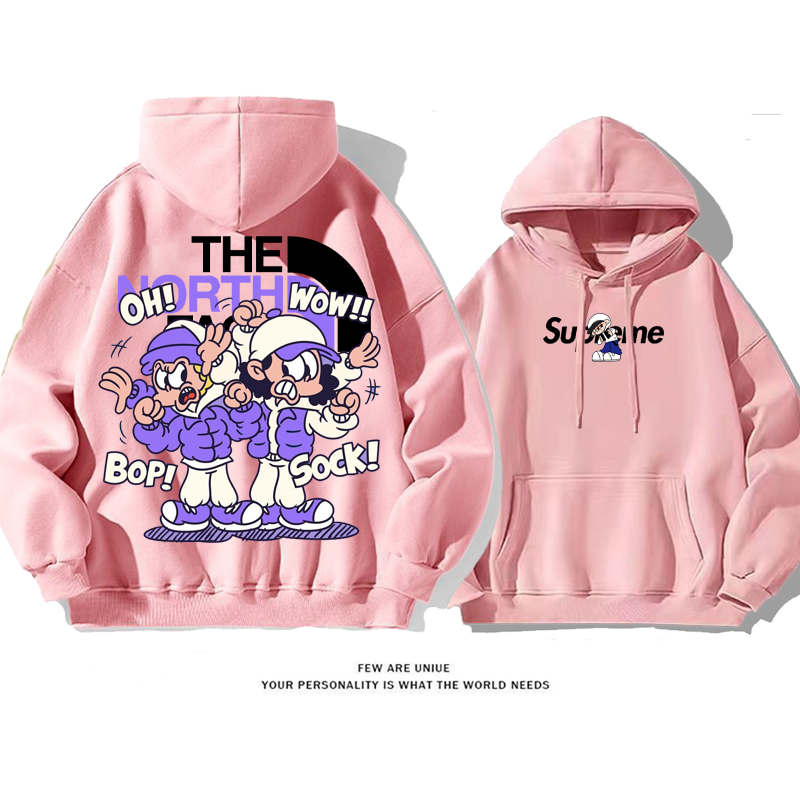 アメリカンスタイルカートゥーンファッション 純粋な綿素材パーカー
