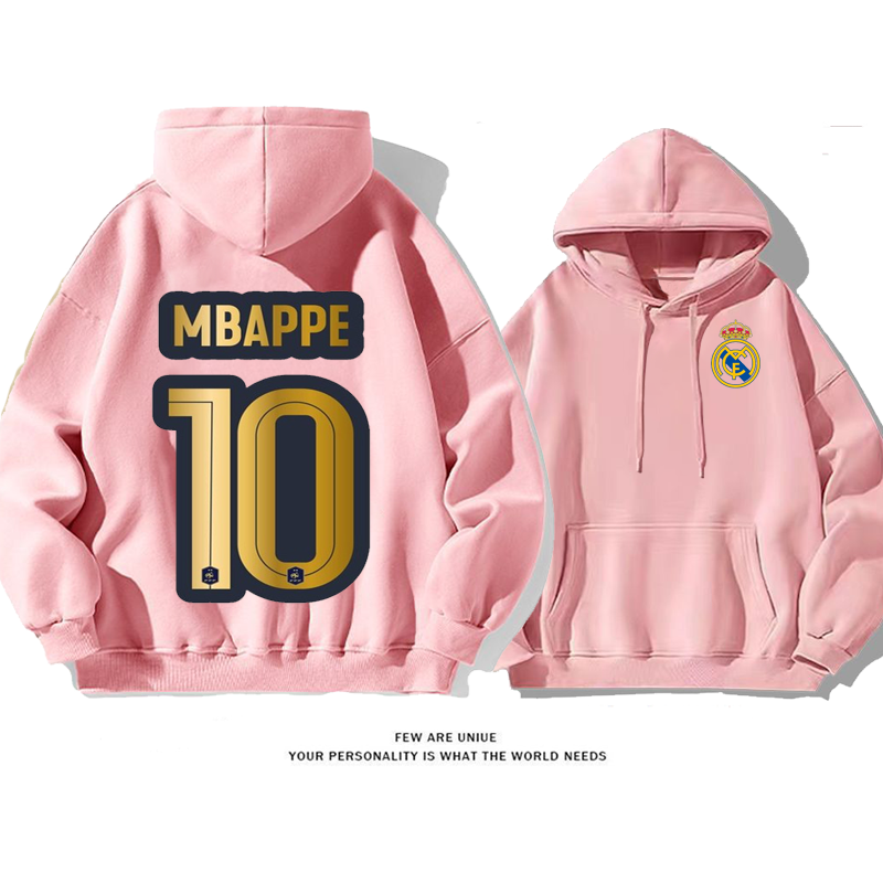 スポーツ風超人気サッカー“10番号”カジュアルゴールドファッションパーカー