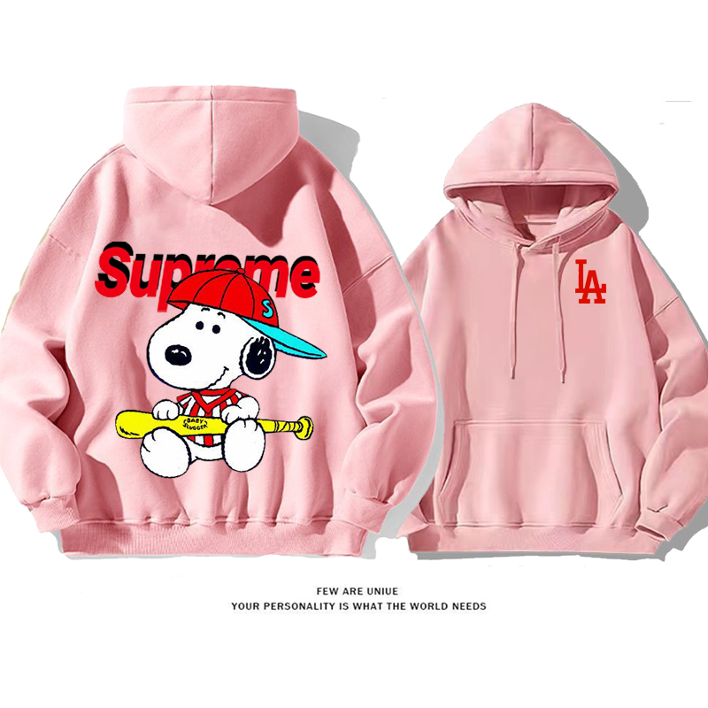 人気爆発カジュアル白い子犬カートゥーン超カッコイイファッションパーカー