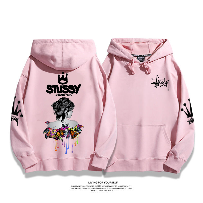 アドバンスド 蝶 カジュアル シンプルファッション フード付きパーカー