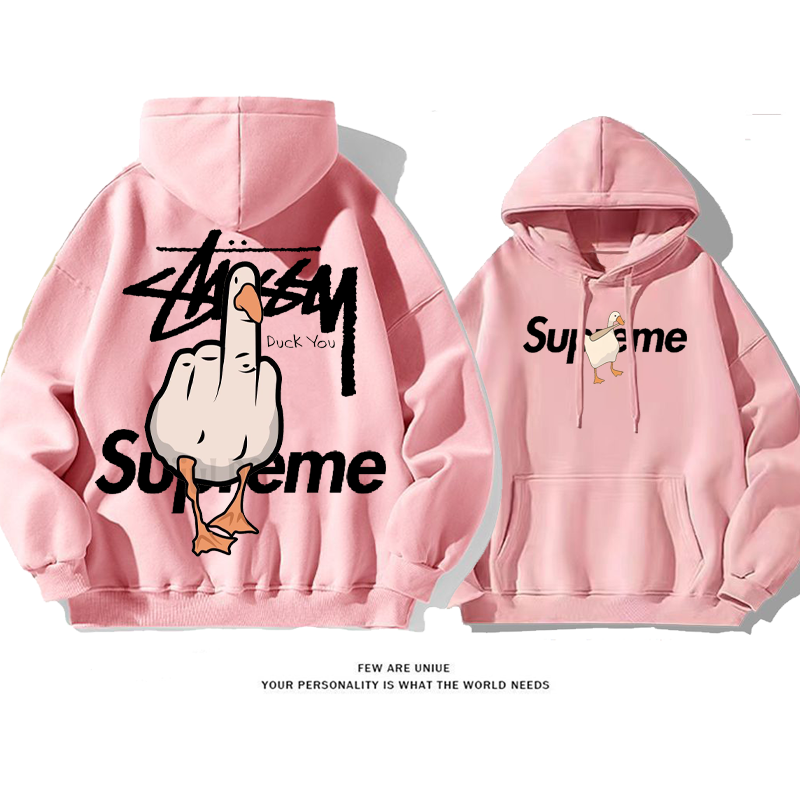 "Duck You"トレンドブランドカジュアルユニークパーカー
