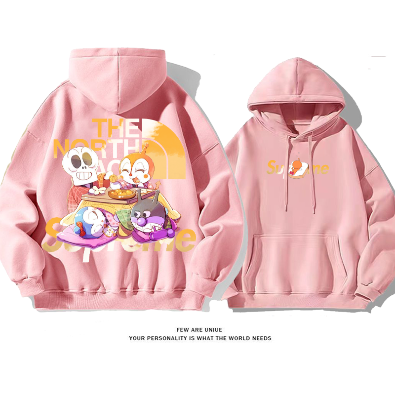 カジュアル可愛いグラデーション純粋な綿素材パーカー