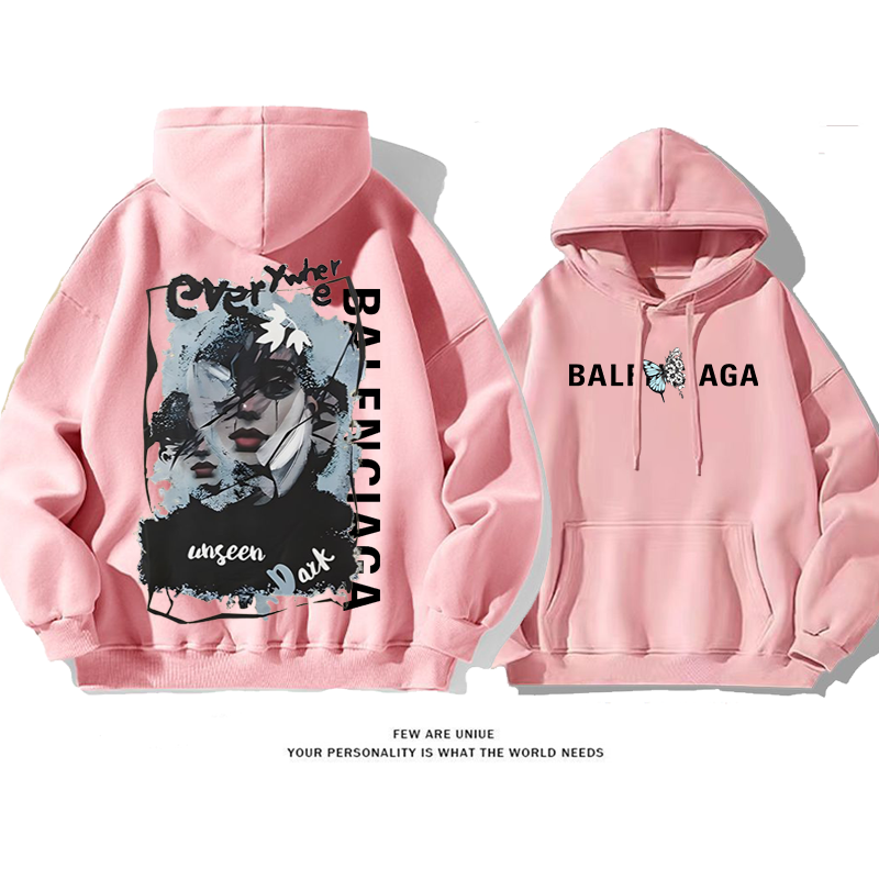 美しい顔プリント模様超きれいファッションパーカー