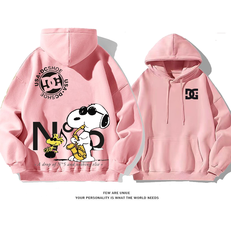 人気爆発白い子犬カートゥーンins映えカジュアルファッションパーカー