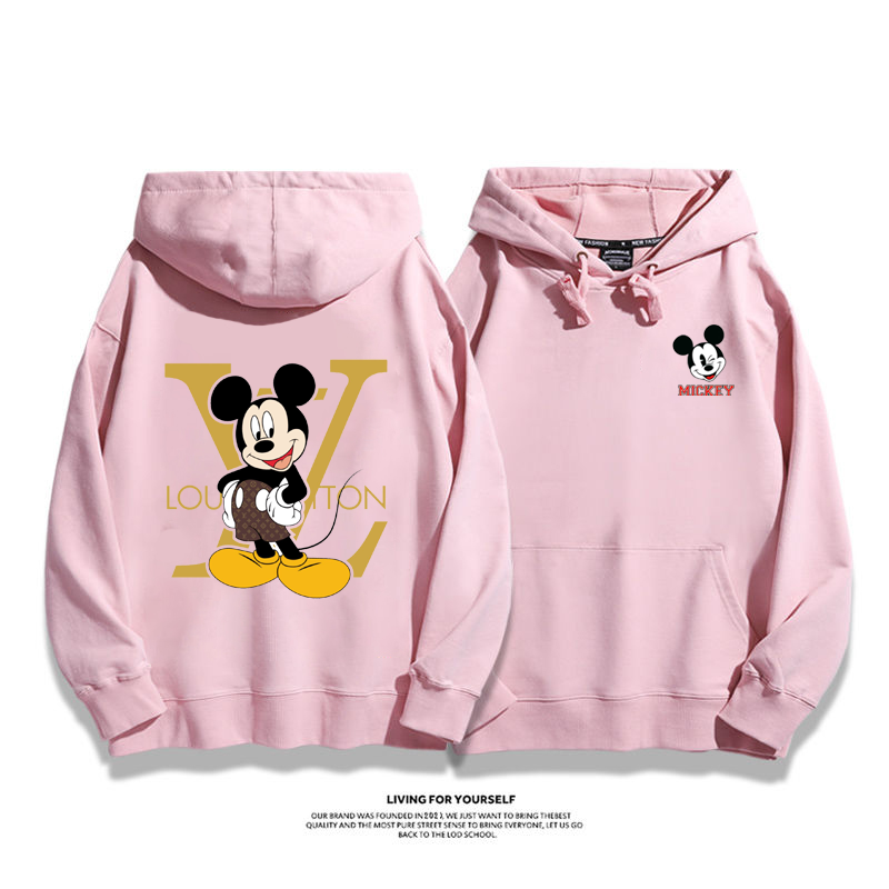 ins映え 愛らしい動物  カートゥーン プリント柄 フード付きパーカー