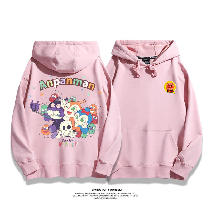 カジュアル カートゥーンカップルパーカー