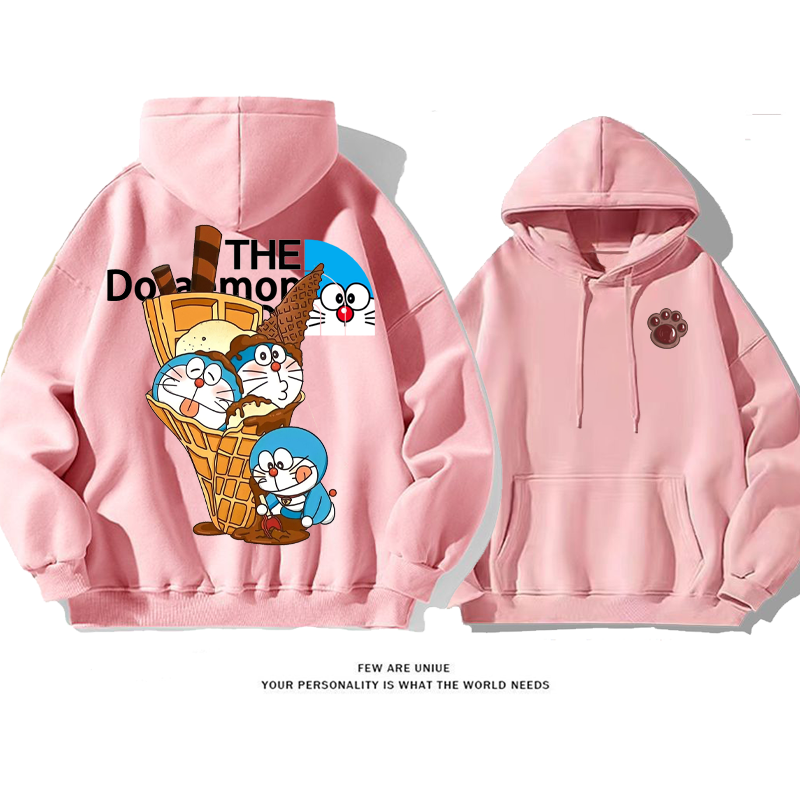 カートゥーン可愛いカジュアル純粋な綿素材パーカー