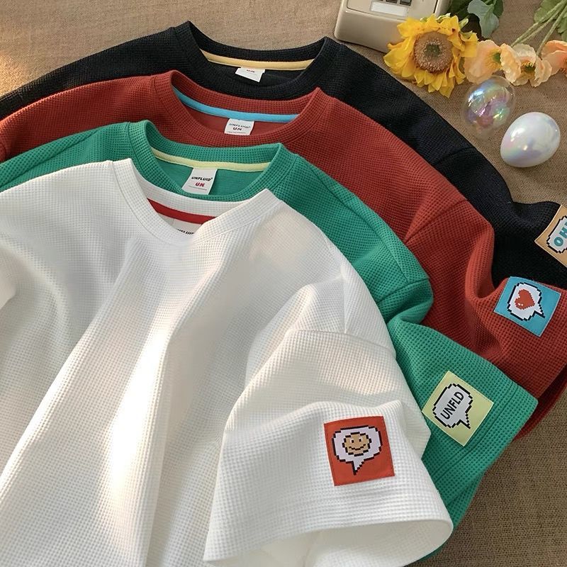 カジュアルファッションパーカーカップル 半袖シャツ