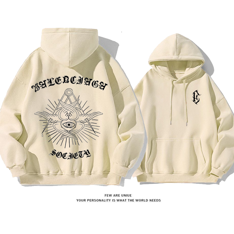 ‘’神の目‘’シンプルな設計ファッションパーカー